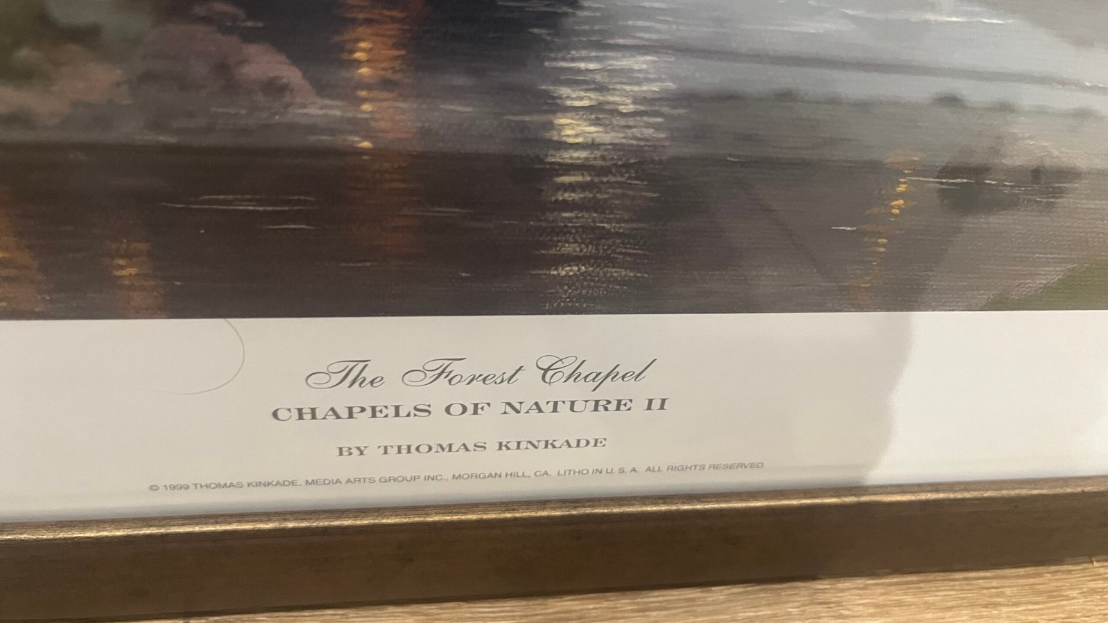 Thomas Kinkade - Forest Chapel / Gallery Proof / Limited Edition - Image 3